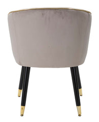 PARMCHAIR PARIS GRIGIA/GOLD CM 62X58X78