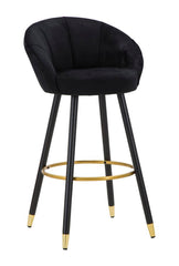 BAR STOOL PRAGUE NERO CM 55X56X104