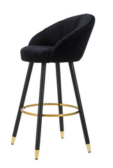 BAR STOOL PRAGUE NERO CM 55X56X104