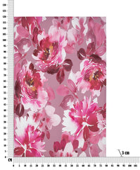 Impression sur toile cadre en bois floral couleurs vives