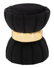 STOOL FLOWER BLACK CM Ø 40X44