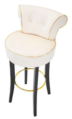 BAR STOOL LUXY CREAM CM 46X48X96