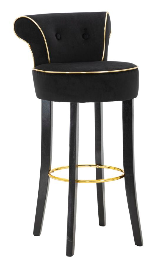 BAR STOOL LUXY BLACK CM 46X48X96