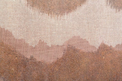 Peinture murale abstraite en toile cadre en bois couleurs chaudes