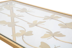 CONSOLE PAPILLONS VERRE CM 100X35X80