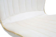 PARIS CHAIR SPACE CREAM/GOLD SET 2 PZ CM 46X58X77