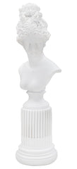 Sculpture Femme sur Colonne Blanc