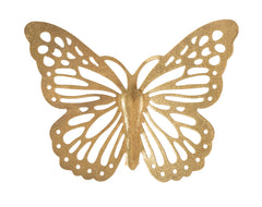 Ensemble de papillons muraux 3D or décoratifs 4 pièces