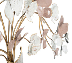 Panneau mural décoratif Vase 3D en Fer avec fleurs