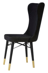 MIMOZA BLACK CHAIR SET 2 PCS CM  40X65X99