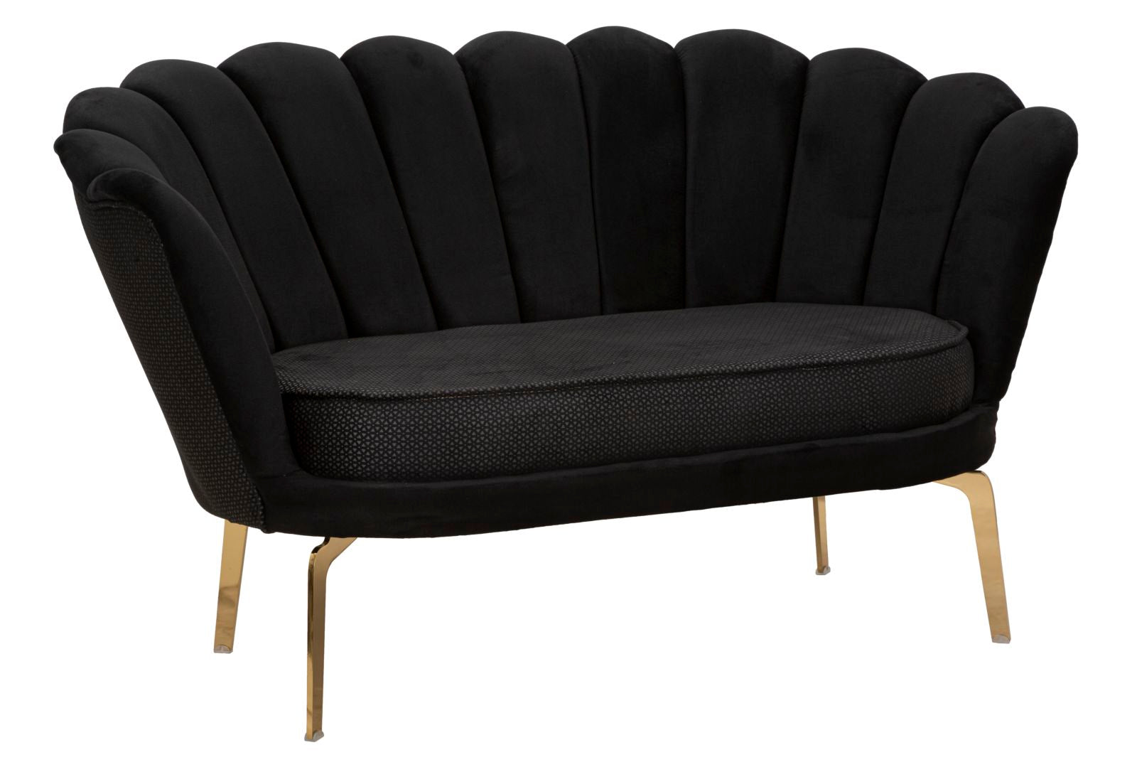 SOFA'  VIENNA PLUS BLACK CM 136X76X78