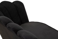 SOFA'  VIENNA PLUS BLACK CM 136X76X78