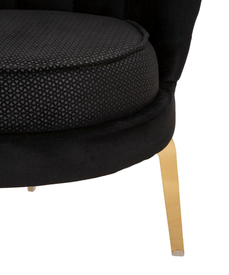 ARMCHAIR VIENNA PLUS BLACK CM 83X76X78