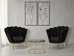 ARMCHAIR VIENNA PLUS BLACK CM 83X76X78
