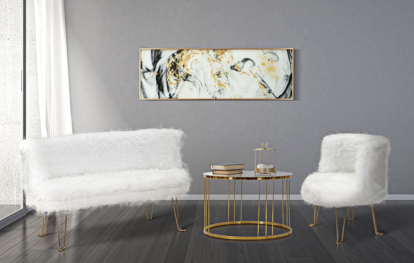 ARMCHAIR HACIL WHITE CM 73X64X77