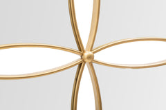 Miroir mural géométrique JALO métal doré 4 miroirs