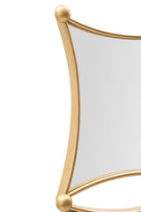 Miroir mural géométrique JALO métal doré 4 miroirs
