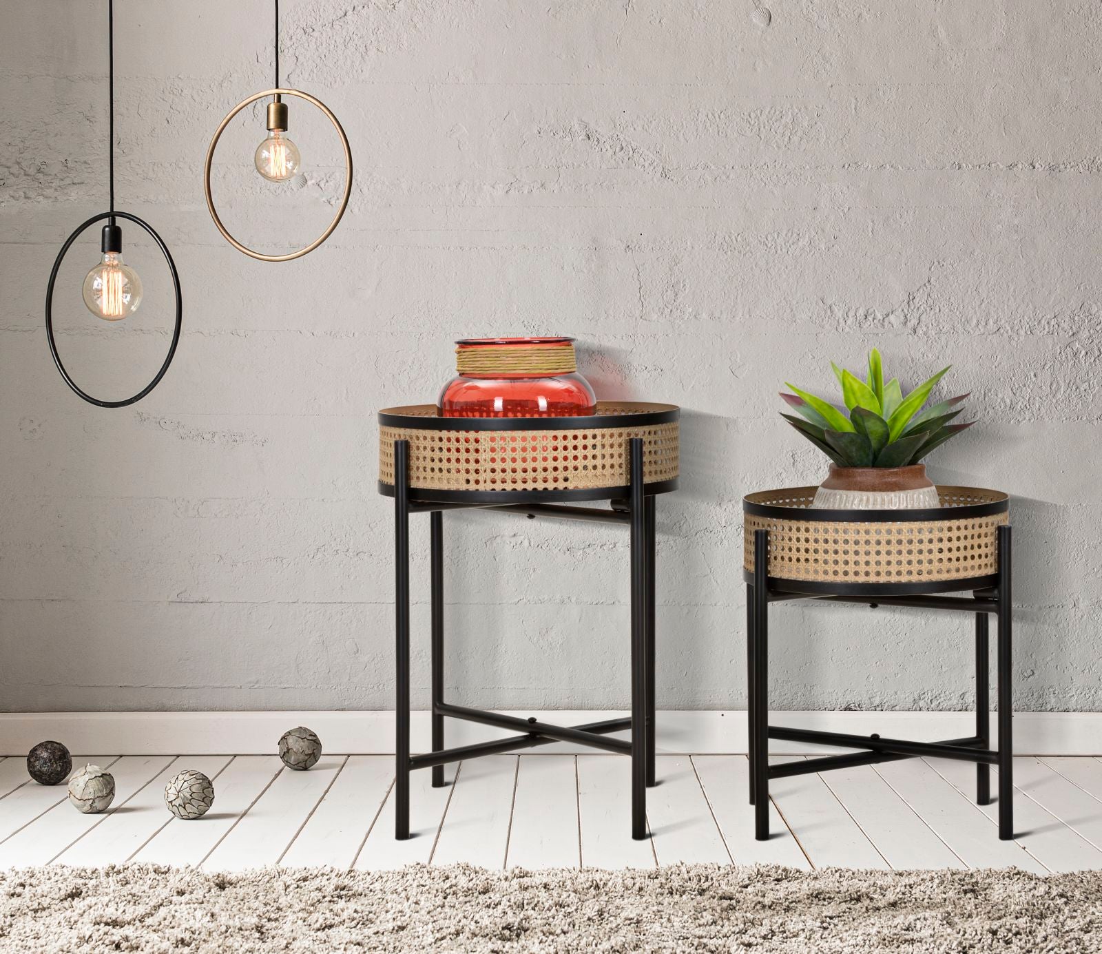 TABLE FUJI SET 2 PCS CM Ø 40X50-35X40