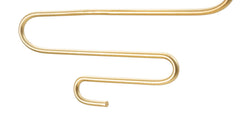 Ensemble de 2 porte-bougies muraux métal doré