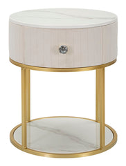 BED SIDE MONTPELLIER CREAM CM Ø 42X48