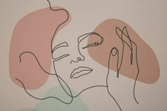 Tampon avec cadre Visage Impression douce