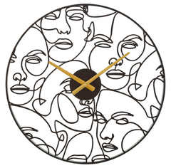 Horloge murale ronde Cadran stylisé