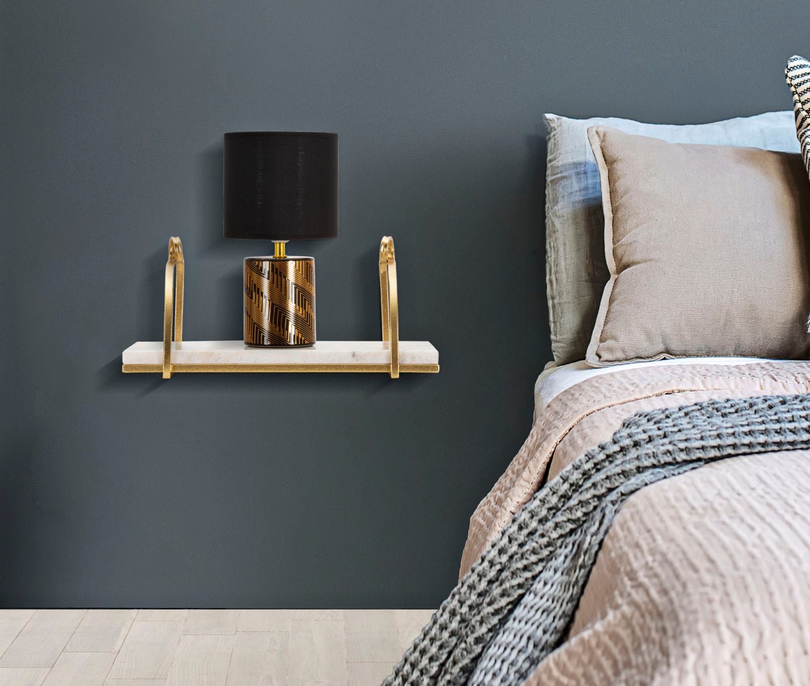 WALL SHELF MARBLE CM 40X16X18