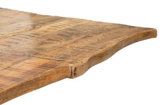 Table à manger extensible Bois de Mangue pieds Métal