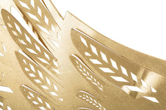 Panneaux muraux décoratifs 3D en Fer doré Ailes set de 2