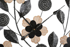 Horloge murale ronde Divaker décor floral