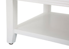 Table basse rectangulaire avec 2 tiroirs Shine Blanc