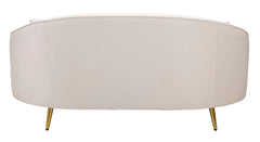 SOFA 2 SEATERS OSLO WITH CUSHIONS CREAM CM 148X84X68