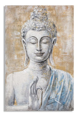 HANDMADE WALL PAINTING BUDDHA LIGHT -B- CM 80X3X120