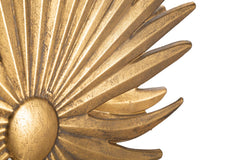 Lampe de table métal doré design feuilles