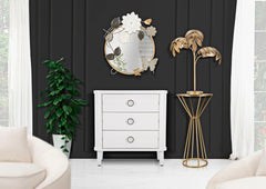 Commode 3 tiroirs finition Brillante