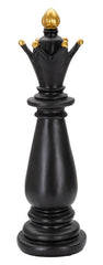 Pièce décorative Fou d'échecs Noir décorations dorées
