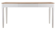 Table rectangulaire Matera Bois Blanc plateau Brun