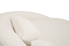 SOFA 3 SEATERS OSLO WITH CUSHIONS CREAM CM 185X84X68