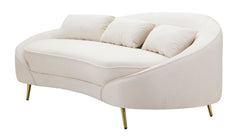 SOFA 3 SEATERS OSLO WITH CUSHIONS CREAM CM 185X84X68