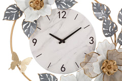 WALL CLOCK FLOWERS CM 64X8X64