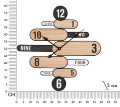 Horloge murale design géométrique