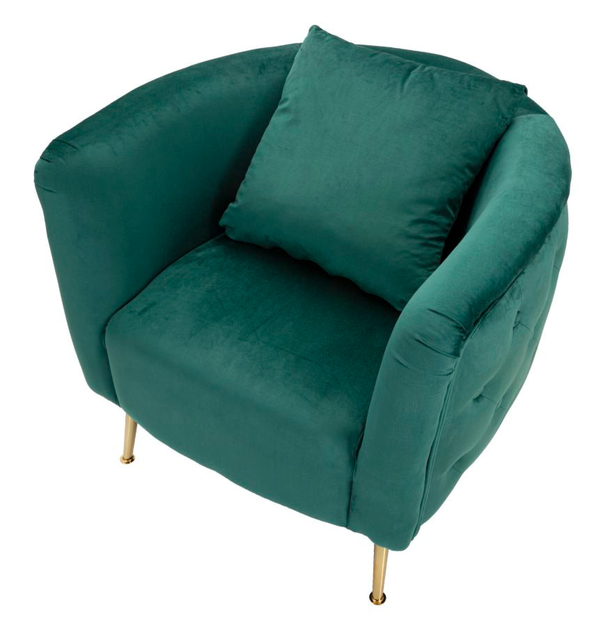 ARMCHAIR BUCAREST GREEN CM 76X74X73