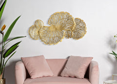 Panneau décoratif en métal doré Iris
