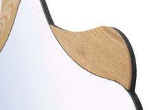 Miroir mural Étoile bois