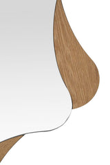 Miroir mural Étoile bois