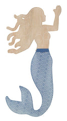 Panneau mural décoratif 3D Sirena Métal et Bois