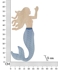 Panneau mural décoratif 3D Sirena Métal et Bois