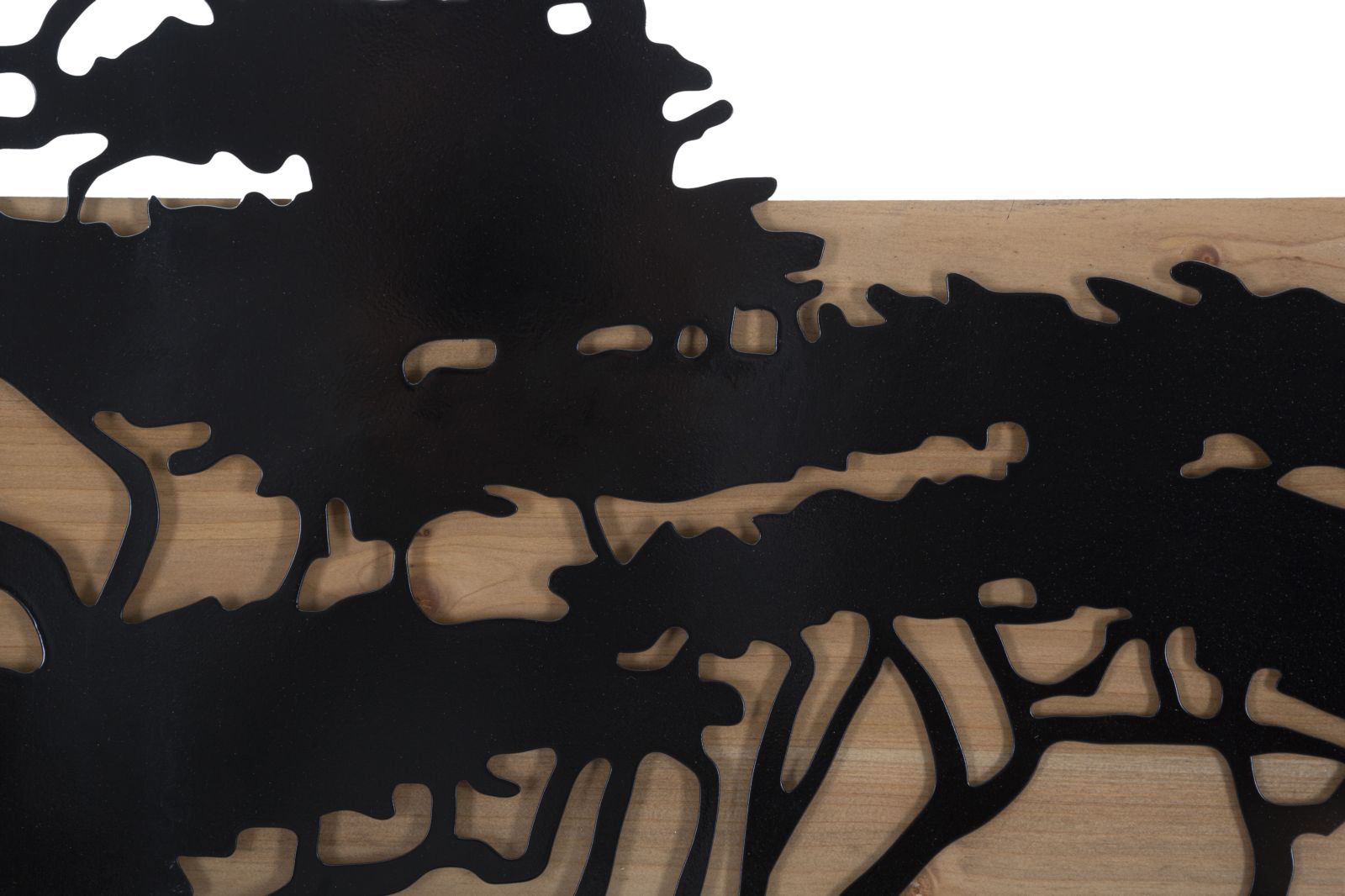 WALL PANEL  LAGOS IRON AND  WOOD SET 3 PCS CM 204X2X80 (72X2X80-60X2X80)