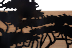 WALL PANEL  LAGOS IRON AND  WOOD SET 3 PCS CM 204X2X80 (72X2X80-60X2X80)