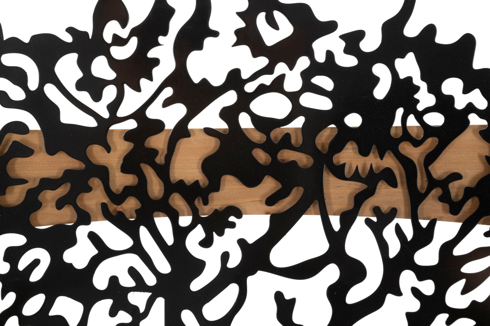 WALL PANEL TREE IRON AND WOOD SET 3 PCS CM 176X2X90 (63X2X90-50X2X90)